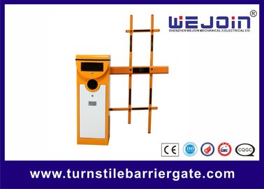 Porte automatique de barrière de boom AC110V de système approuvé de stationnement de la CE avec le Cabinet orange de couleur