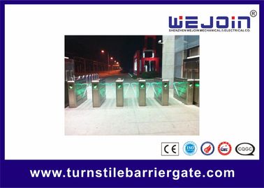 Barrière de portillon à volet bidirectionnelle à réinitialisation automatique en acier inoxydable 304 pour un contrôle d'accès fiable