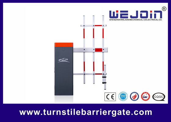DC24V 10A Power Supply 4m Three Fence Boom Barrier Gate 100% Duty Cycle