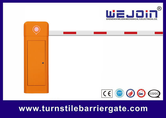 Barrière automatique avec moteur à fréquence variable DC24 V et flèche droite de 6 m avec détection intelligente d'obstacles